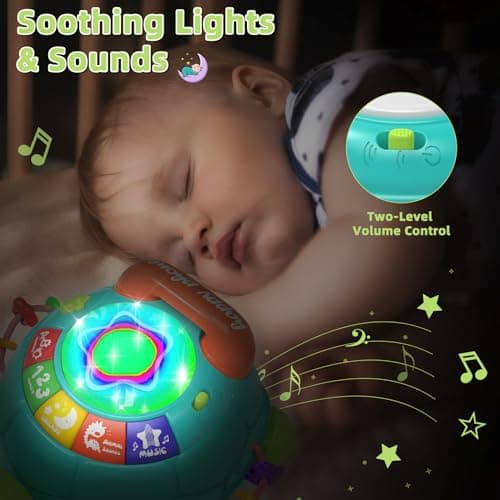 KaeoHye Musical Turtle Baby Toys 6-12 Months，Baby Crawling Toys for 12-18 Months,Early Learning Toy with Light&Sound，Tummy Time Toys Gifts for 3-6 4 5 7 8 9-12 18 Month Boy Girl（Green） - Thumbnail 6