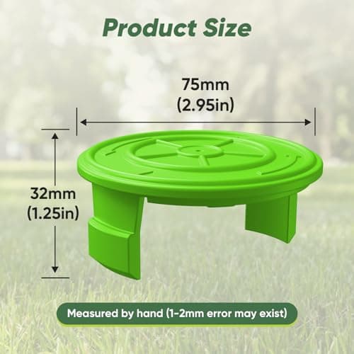 YWTESCH 4 Pack String Trimmer Replacement Spool Cap for Greenworks, Weed Wacker String Parts Trimmer Line Cap Covers Compatible with Greenworks Cordless Weed Eater - Thumbnail 5
