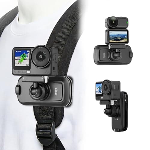 BRDRC Magnetic Backpack Mount for DJI Action 6 Nano, Quick Release Magnet Mount Bag Strap Anti-Slip Shoulder Clip Belt for DJI Osmo Action 6 Nano Accessories - Image 1