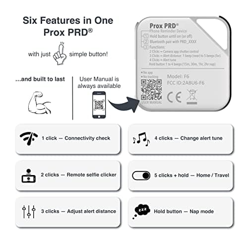 Prox PRD - Phone Separation Alert Device | Stop Forgetting or Leaving Phone Behind at Home, Work, Restaurant, or Car | Proximity Alert Notification Approx 50-150ft | Stay Connected | No Subscription - Thumbnail 6