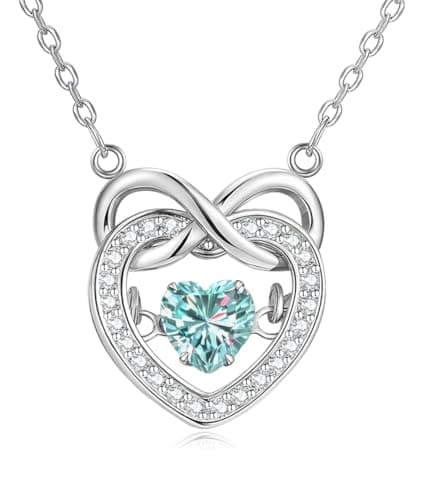 CERGISE Purple June Birthstone Necklace for Women Trendy 2026 (Silver, 6) - Image 1