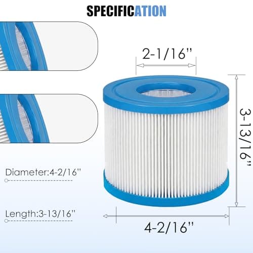 LVJUSEN Type VI Hot Tub Filter Replacement 6 Pack - Thumbnail 2