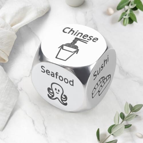 Aursy Mother s Day Gifts for Women, Date Night Food Dice, Gifts for Men Father Day, Birthday Gifts for Him Kids Women Adults Mens Gifts, Couple Wedding - Thumbnail 5