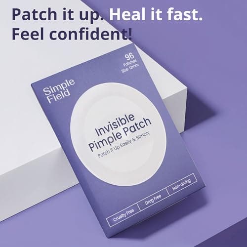 SimpleField Pimple Patches for Face (96 Count). Invisible Hydrocolloid Acne Patch for Blemishes, Zits, and Breakouts. Easy-to-Use Spot Cover for Day & Night, One Size - Medium (12mm) - Thumbnail 6