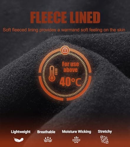 CYPER SUN Men‘s Thermal Compression Shirts 5 Pack Fleece Lined Base Layer for Cold Weather, Winter Workouts & Outdoor Activities Large - Thumbnail 2