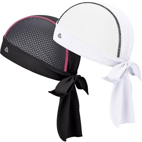 YANIKY Bandana Skull Cap with Neck Flap,Value Set Helmet Liner for Motorcycle Cycling Construction, Cooling Breathable Do Rag - Image 1