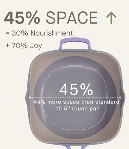 USELUCK 10.5 Inch(3.8QT) Ceramic Pan with Lid,Non Stick Frying Pans Cast Aluminum Deep Sauté Pans,Ti-Ceramic Non Toxic Pix Pan with Wooden Spatula and Scrubber-Desert Clay - Thumbnail 2