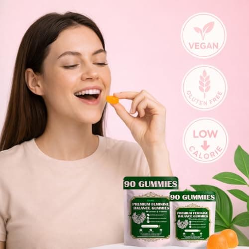 JianQ Premium Feminine Balance Gummies for Women - pH Balance Support & Vaginal Probiotic with Hawaiian Pineapple Flavor, Vegan, Gluten-Free – 90 Gummies (45 Servings) - Thumbnail 4