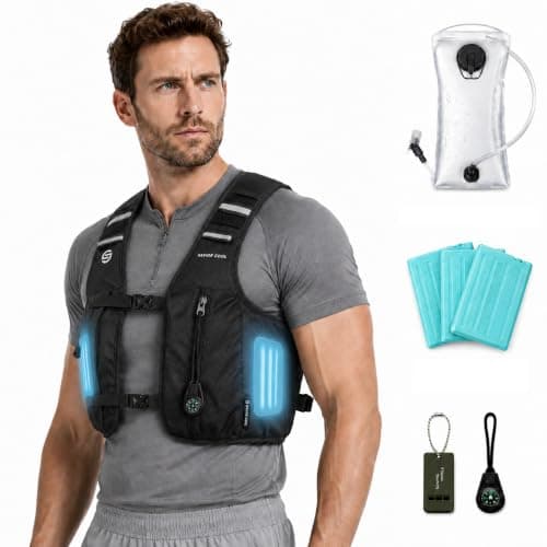 Cooling Vest for Men and Women, Reflective Running Hydration Backpack - Image 1