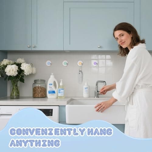 Xikelooy Suction Cup Hooks, Suction Cup Hooks for Shower,Removable Towel Hooks for Bathroom Window Glass Door Wall, Bath Robe Looafh Wreath Hook for Hanging - Thumbnail 2