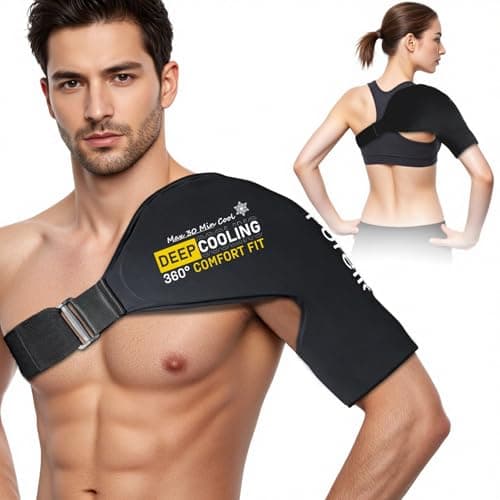 Shoulder Ice Pack Rotator Cuff Cold Therapy, Gel Ice Packs for Injuries Reusable with Long-Lasting Cooling, Thickened Ice Pack for Shoulder, Hot and Cold Pack for Pain Relief, Surgery Recovery Gifts - Image 1