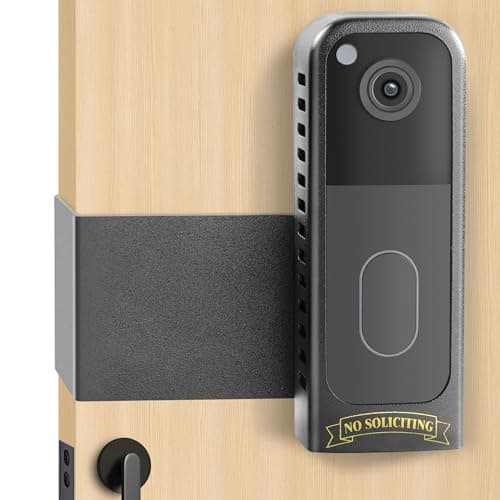 Anti Theft Blink Doorbell Mount - Blink Doorbell Camera Mount 2nd Gen No Drill - Metal Blink Front Door Bracket Door Bell Holder for Apartment - Image 1
