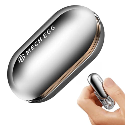Metal Slider Fidget Toys Adults, Mech Egg Silky-Smooth EDC Toy with Click Sounds Haptic Feedback, Office Desk Toy for ADHD/Autism, Stress Relief, Anxious, Focus, Find Inspiration