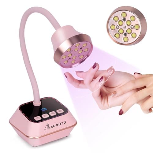 Auduto UV LED Nail Lamp for Gel Nails Polish, Flash Cure 36W Rechargeable Cordless Gooseneck Mini Nails Light, Quick Dryer with Timers Smart Sensor Ambient Lighting, Home DIY & Professional - Image 1
