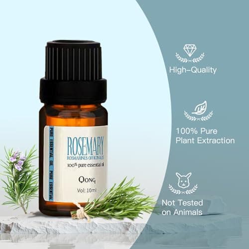 QONG Rosemary Essential Oil Blend, Rosemary Oil, Can be Used for, Hair, Skin, Nails, Aromatherapy Oil& Diffuser Essential Oils- 10ML - Thumbnail 6