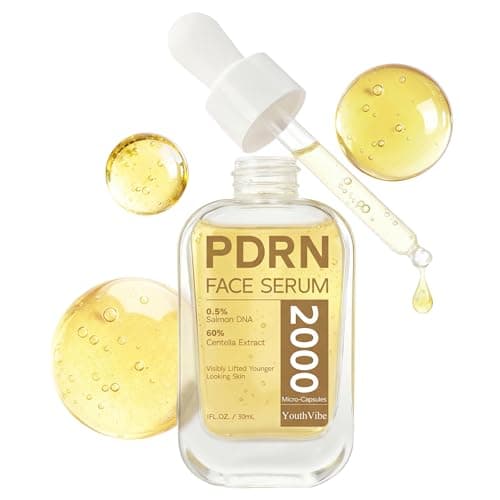 YouthVibe 0.5% PDRN Serum for Face, Anti-Aging Salmon DNA Face Serum with Hyaluronic Acid + Niacinamide + Squalane, Firming & Hydrating, Helps Smooth the Look of Fine Lines & Wrinkles, 30mL - Image 1