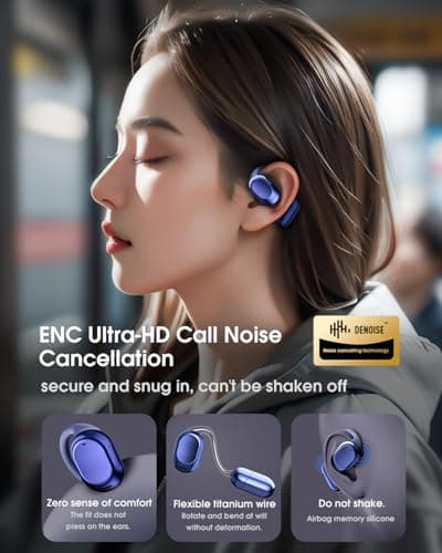 AI Translator Earbuds Wireless Bluetooth - 164 Languages Translation with No Subscription Required, Audio and Video Calls Real Time Interpreter Translating Headphones for Business, Travel, Learning - Thumbnail 5