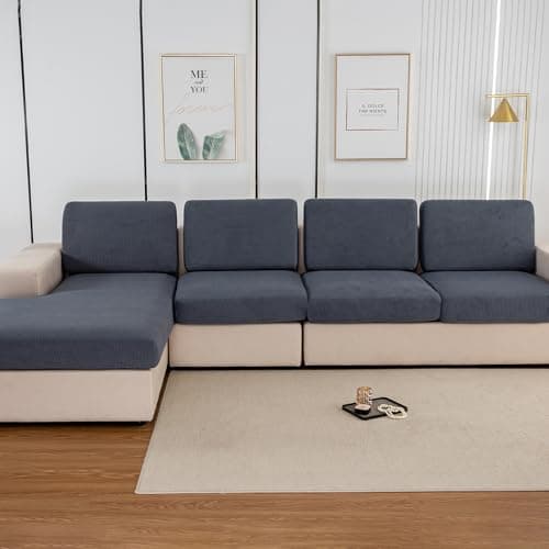 UWWGKK Stretch Couch Cover for Sectional Sofa - Multiple Patterns & Colors,Sofa Cover Design for L-Shaped Couches (1 Pcs for Large) - Image 1
