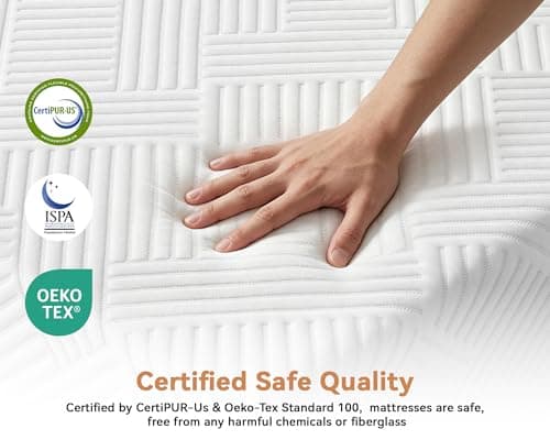 WEUP 8 Inch King Size Mattress, Gel Cooling Memory Foam King Size Bed Mattress in a Box, Medium Firm Feel & Pressure Relief & Fiberglass Free & CertiPUR-US Certified - Thumbnail 2