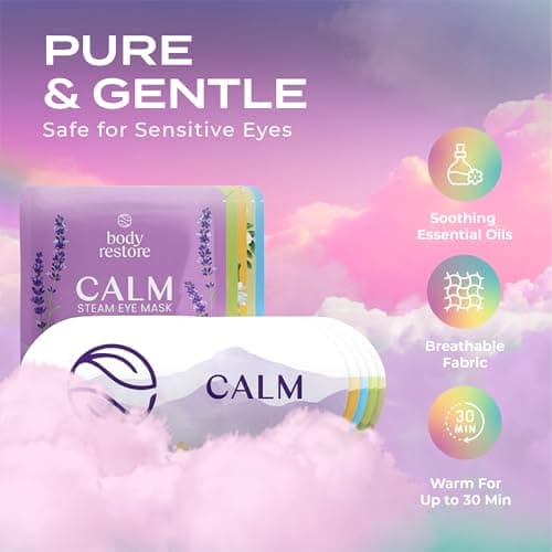 Body Restore Heated Eye Mask for Dry Eyes 5 Pack – Mothers Day Gifts for Mom, Self Heating Warm Compress, Birthday Gifts for Women, Relaxation – Variety - Thumbnail 4