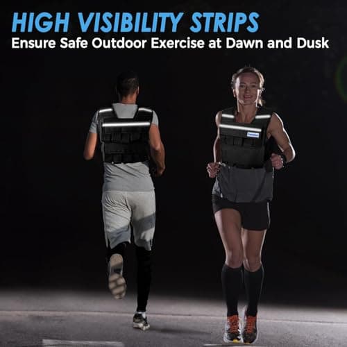 ExtreSpo Adjustable Weighted Vest for Men Women, 40lb Rucking Weight Vests Adjustable for Running, Training Workout, Jogging, Walking - Thumbnail 6