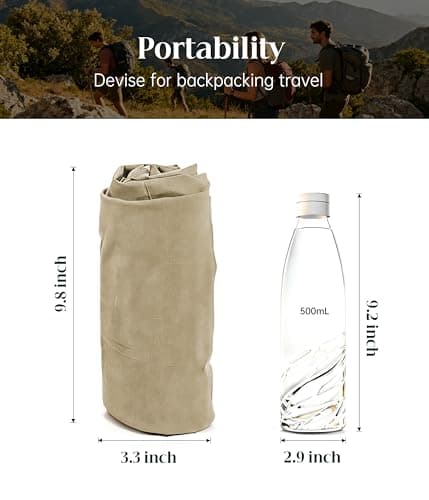 Arunlluta Travel Pants Men Quick Dry Hiking Pants for Men Stretch Work Pants Lightweight Mens Golf Pants Water Resistant Lightkhaki - Thumbnail 6