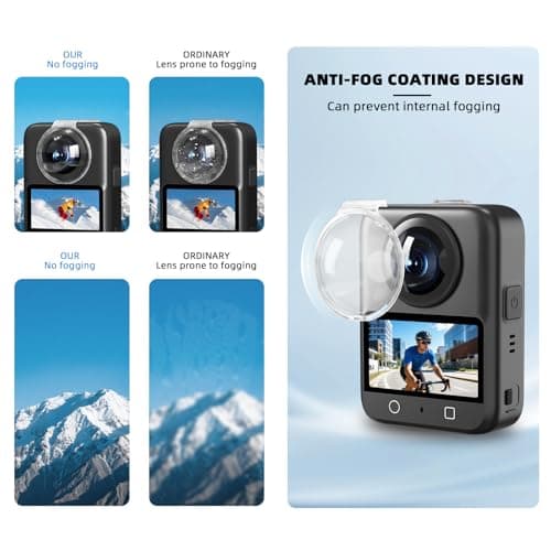 Flymile Lens Guard + 2 Pack Screen Protector for DJI Osmo 360, PC Lens Protector Cover HD Tempered Glass Film for Osmo 360 Protective Accessories Kit [Anti-Scratch] - Thumbnail 5
