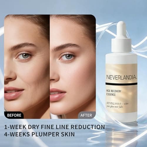 NeverLandia Anti-Aging Face Serum with Squalane & Peptide – Reduces Wrinkles, Minimizes Pores, Boosts Collagen for Firmer, Smoother Skin – Deep Hydration for All Skin Types – 50ml (1.69oz) - Thumbnail 2