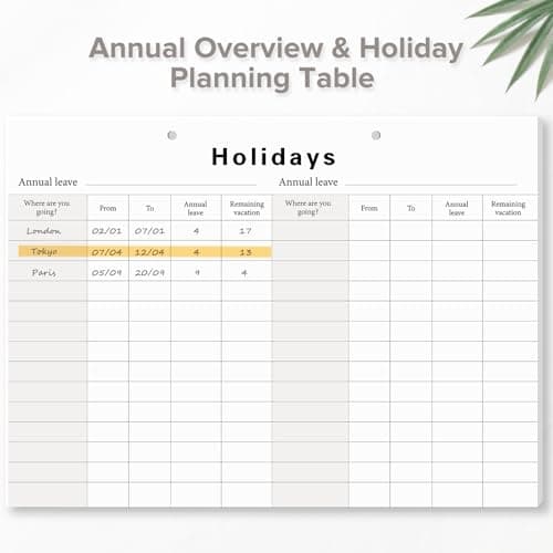 Desk Calendar (Jan.2026 – Jun.2027) 17" ×12.4" with Marked Holidays and 234 Stickers, Large 18 Months Desk Calendar 2026 for Office, Home, School - Thumbnail 5