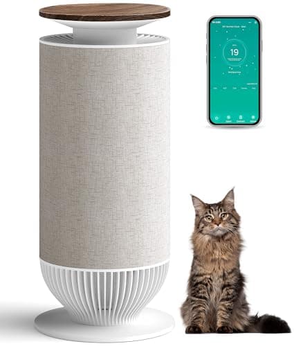 Petbobi Air Purifiers for Home Pets - Dual-Filter True H13 & H11 HEPA Air Purifier for Large Room, 360° Intake for Airborne Pet Hair, Dander & Odors, App Control, PM2.5 Monitor, 275 CFM Mother's Day - Image 1