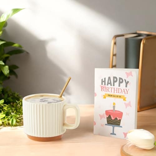 Mug Gift Birthday Gifts Set for Women, Spa Baskets Gift Box Unique Happy Birthday Gifts Ideas for Women Mom Her Friend Sister Wife Daughter Girlfriend Coworker, Ceramic Mug 12 OZ (Off-white) - Thumbnail 2