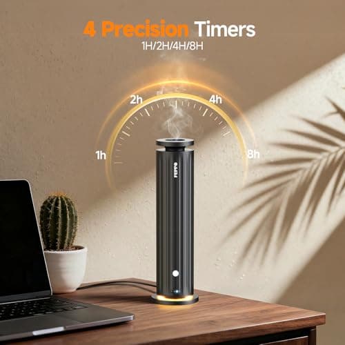 FEPPO Waterless Diffuser – Diffuser for Home, Hotel, Office | Essential Oil Diffuser Starter Kit with 5×20mL Hotel Scent Oils, 6 Scent Levels, 4 Timer Modes, Quiet Diffuser, 1000+ Sq Ft - Thumbnail 5