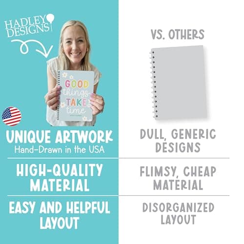 Undated Planner Weekly and Monthly - Spiral Undated Weekly Planner for Kids & Adults, Week Planners Habit Tracker, Goal Planners Notebook for Work, Agenda Planning Notebook - Thumbnail 4