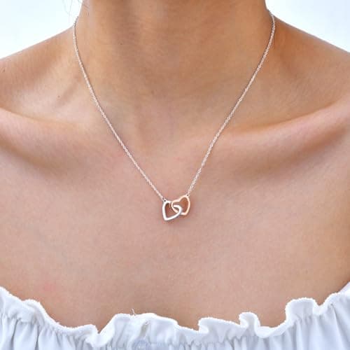 Necklaces for Daughter Gift from Mom Dad - S925 Sterling Silver Love Heart Pendant Necklace Rose Gold Plated with Message Card Jewelry To My Daughter Necklace Gift for Birthday Christmas Graduation - Thumbnail 4