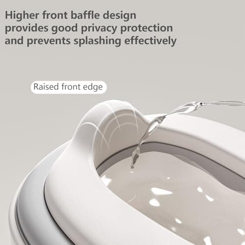 Toddler Potty Toilet for Baby 3-in-1 Training Seat, Potty Chair for kids Portable Removable Seat with Sturdy Step Stool, Splash Guard & Comfortable Backrest, Bowl Easy to Clean - Thumbnail 4