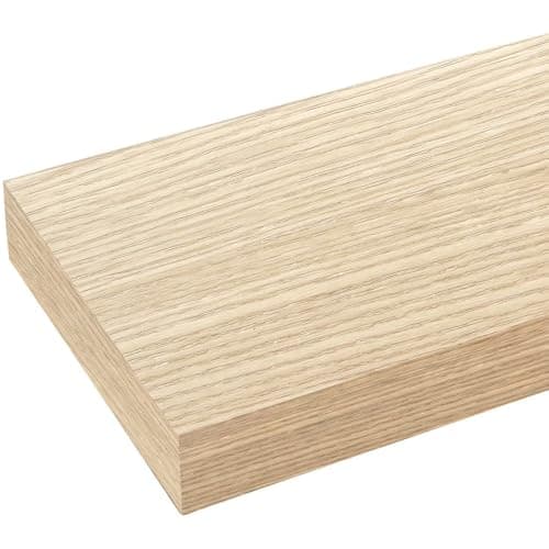 Modcraft Floating Shelves for Wall 24 Inch (Set of 2), 7.1" Deep Wide Wall Mounted Shelf for Bathroom Organizer Over Toilet, Modern Wood Storage Shelving for Bedroom Kitchen Living Room, Oak - Thumbnail 5