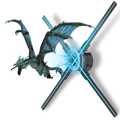 3Dhologramfan, 52cm 3Dhologramfan Projector HD LED Holographic Christmas Tree Advertising Display with Remote Bluetooth WiFi,1500 Video Library for Business,Bar,Halloween Missyou 20.5 Inch - Image 1