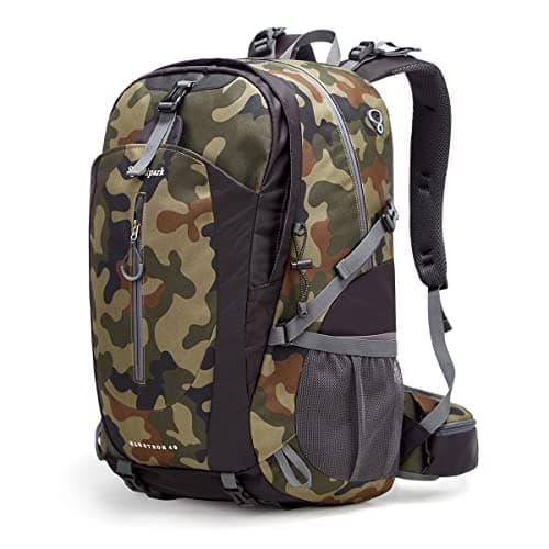 SPEEDPARK Hiking Backpack 40L Waterproof Hiking Daypack with Rain Cover, Outdoor Trekking Travel Backpacks for Men Women - Image 1