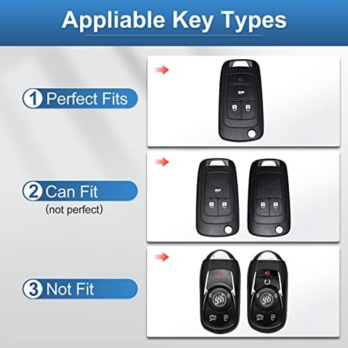RUABIBAN Key Fob Cover Compatible with Chevy, Soft TPU Key Case Protection Shell Fit for Chevrolet Equinox Camaro Cruze Malibu Sonic Smart Key Case - Thumbnail 2