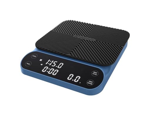 Maestri House S3 Coffee Scale with Timer, 3kg/0.1g Rechargeable Digital Scale, 3 Brew Modes, Adjustable Ratios & Flow Rate Display, Barista-Grade for Pour-Over, Espresso, French Press – Blue - Image 1