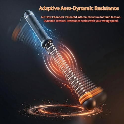 Adjustable Ropeless Battle Ropes for Home Gym for Men & Women, Quiet Air Resistance Heavy Duty Cordless Battle Rope,Exercise Ropes with Variable Resistance, Strength & Low-Impact Cardio for HIIT - Thumbnail 3