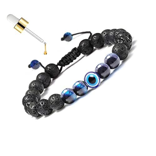 Evil Eye Bracelets for Men Women,Tigers Eye Bracelets for Men,Easter Basket Stuffers,St Patricks Accessories,Graduation Gifts for Her/Him - Thumbnail 6