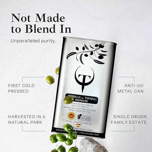 Tierras de Tavara Premium | First Day Harvest Extra Virgin Olive Oil, Ultra High Polyphenols, First Cold Pressed Spanish EVOO, Single Source, Family Owned | New Harvest October 2025 | 102 Fl Oz, 3L - Thumbnail 4