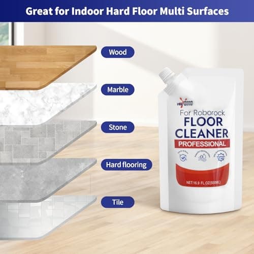 antePow Floor Cleaning Solution 2 bags Refill, Fresh Scent, Compatible with Roborock Series & All Robot Vacuums, Eco-Safe, Streak-Free Formula for Hard Floors, Pet & Kid Friendly - Thumbnail 2