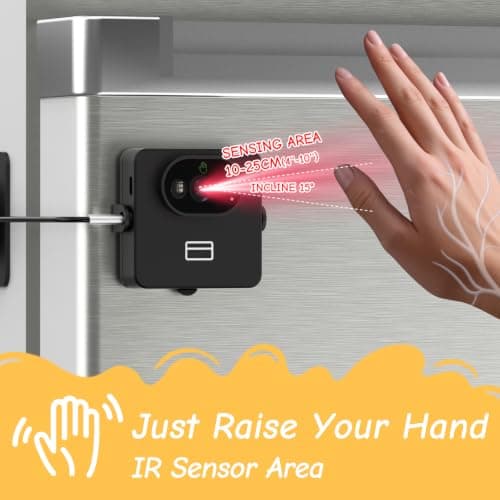Palm Vein Fridge Lock, Smart Child Safety Lock for Refridgetor, Freezer - Thumbnail 4