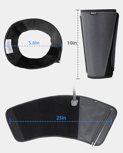 CINCOM Leg Massager for Circulation and Pain Relief, Air Compression Calf Massager with 2 Modes 3 Intensities Helpful for RLS Edema and Muscle Soreness - Thumbnail 4