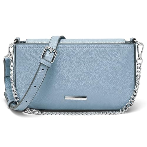 Goinsound Small Crossbody Bags for Women Cute cross body bag Leather Crossbody Handbags Crossbody Purse Blue - Image 1