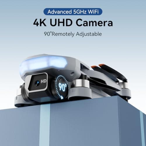 Drone with 4K Camera for Adults - B16 GPS Under 250g, Brushless Motor, Lightweight and Foldable RC Quadcopter for Beginners Toys Birthday Present, 50 Mins Long Flight - Thumbnail 2