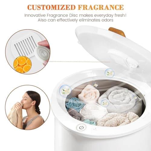 Keenray Towel Warmer, Luxury Towel Warmer Bucket, Large Towel Warmer for Bathroom, Auto Shut Off, Fits Up to Two 40"X70" Oversized Towels, Bathrobes, Blankets, PJ's and More, CL1 - Thumbnail 4