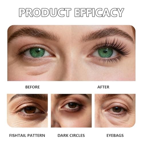 Instant Under Eye Lift Serum - Anti-Aging Formula for Under Bags and Wrinkles, Temporary Eye Tightener Cream Firming Primer Visibly Improves Dark Circles, Fine Lines & Crow's Feet, 1 PC, 0.7 Fl.Oz - Thumbnail 6